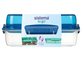 Sistema To Go LunchStack Rectangle Delený desiatový box 1.8 l modrá (8592001429758)