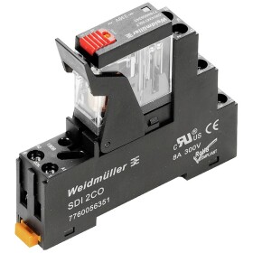 Weidmüller DRIKIT 230VAC 1CO LD/PB reléový modul, 230 V/AC, 10 A, 1 prepínací, 10 ks; 2476800000