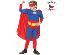MaDe 55462 - Kostým na karneval - Super hrdina, 120-130 cm