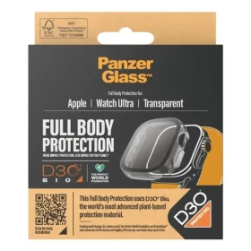 PanzerGlass Tvrdené sklo Full Body D3O pre Apple Watch Ultra/Ultra 2 transparentné (3688)