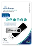 MediaRange MR930-2 8 GB čierno-strieborná / Flash disk / OTG / USB-A 2.0 + Micro-USB / čítanie 15 MB/s / zápis 5 MB/s (MR930-2)