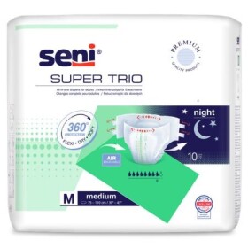 SUPER SENI TRIO Medium plienkové nohavičky 10 kusov