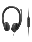 Lenovo VoIP Headset 5000 čierna / Drôtové slúchadlá / mikrofón / USB-C / stereo (4XD1R88995)