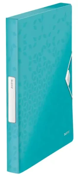 Leitz WOW PP Box na dokumenty ľadovo modrá / 250 listov A4 / Šírka chrbta 30 mm (46290051)