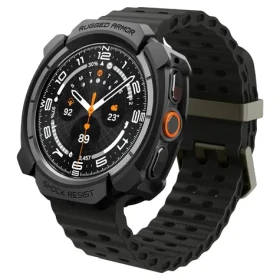 Spigen Rugged Armor matná čierna / Ochranný kryt / Samsung Galaxy Watch Ultra 2 47 mm (ACS11611)