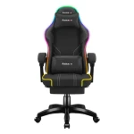 Huzaro Force 3.7 RGB čierna / Herná stolička / nastaviteľná / nosnosť až 140 kg / látka (HZ-FORCE 3.7 RGB BLACK)