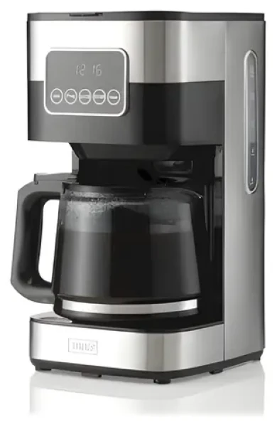 Trebs 24100 nerezová / Kávovar na filtrovanú kávu / 900 W / 1,5 l / 12 šálok / LED displej (24100)