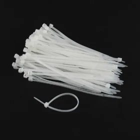Gembird nylonové sťahovacie pásky / 100mm x 2.5mm / 100 ks / biela (NYT-100/25)