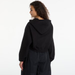 Mikina Nike Studio Fleece Medium Weight Women's Oversized Full-Zip Cropped Hoodie Total Black/ Sail XS