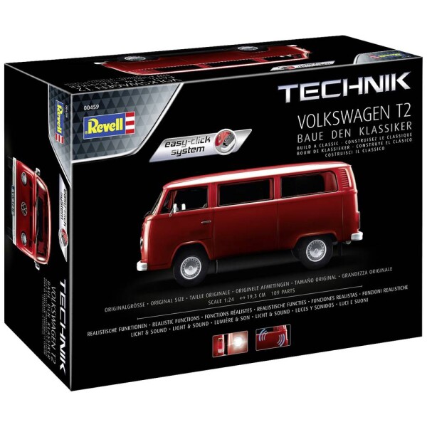 Revell 00459 Volkswagen T2 - Technik - Easy Click System model auta, stavebnica 1:24; 00459