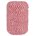 Ib Laursen Dekoratívny špagátik na cievke Red/White 400 m