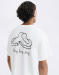 Thinking MU Long Hug Aaron Tee WHITE M