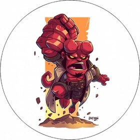 Jedlý papier Hellboy, ilustrácia, 19,5 cm - Pictu Hap