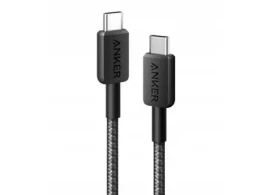 Anker 322 kábel čierny / USB-C - USB-C / 0.9m / 40W (A81F5G11)