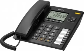 Alcatel T78 čierna / analógový telefón s LCD displejom (Alcatel T78 czarny)