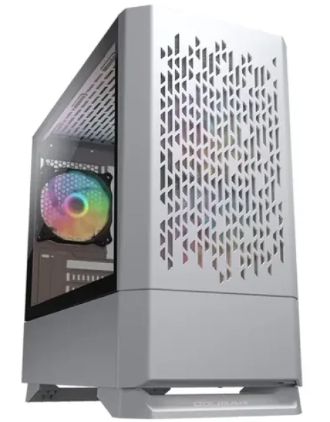 COUGAR MG140 Air RGB biela / PC skriňa / micro-ATX / mini-ITX / RGB / priehľadná bočnica / bez zdroja (CGR-5JM8W-AIR-RGB)