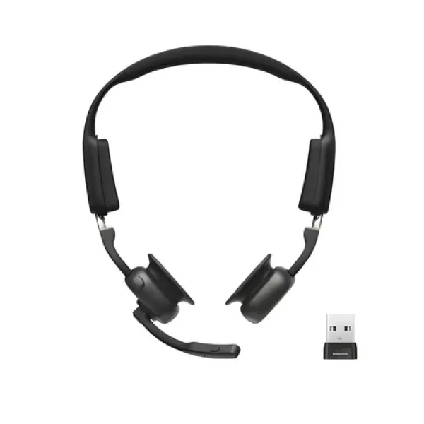 Shokz OpenMeet UC čierna / Slúchadlá / Open-ear / Bluetooth / USB-A adaptér (C610-AA-BK-EU-000)