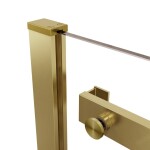 HOPA - Sprchové dvere BELVER GOLD NEW - Farba rámu - Zlatá, Rozmer A - 100, Smer zatvárania - Univerzálny Ľavé / Pravé, Výplň - Číre bezpečnostné sklo - 8 mm BCBELV10BGCN