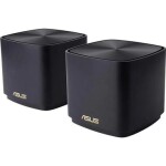 Asus ZenWiFi XD4 PLUS čierna 2ks / MESH router AX1800 / 2.4GHz / 5GHz / WAN + 1x LAN (90IG07M0-MO3C30)