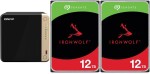 Qnap TS-464-8G + 2x Seagate IronWolf 12TB (ST12000VN0008)
