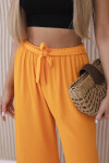 Široké nohavice v páse oranžové UNI