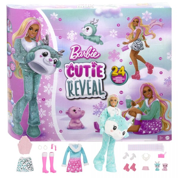 Barbie Cutie Reveal adventný kalendár