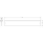 MEXEN/S - Rivel kúpeľňová skrinka pod umývadlo 140, 1 šuplík, reliéf, orech 91A20-14023-1-BF86