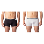 Dvojité balenie bavlnených boxeriek COTTON STRETCH BOXER 2x - BELLINDA - čierne XL