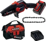 Einhell GE-PS 18/15 Li / Aku reťazová píla na vetvy / 18V / V sade s aku, nabíjačkou, taškou a náhradnou reťazou (4600043)