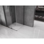 MEXEN/S - Velár sprchovací kút, posuvné dvere 90 x 90, transparent, grafit metal 871-090-090-01-95