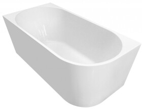 AQUALINE - TIBERA L rohová stojaca vaňa 170x80cm, biela E1026