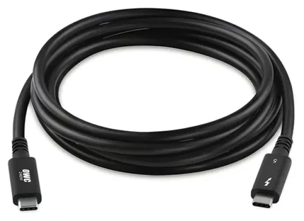 OWC Thunderbolt 5 2m čierna / Kábel / 2x USB-C (samec) (OW-CBLTB5C2.0M)