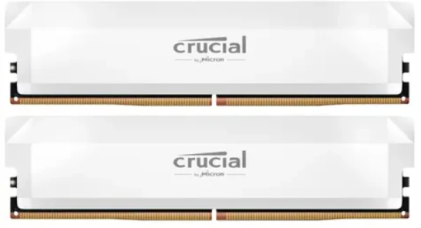 CRUCIAL Pro OC Edition 32GB (2x16GB) 6400 MHz biela / DDR5 / DIMM / CL38 / 1.35V (CP2K16G64C38U5W)