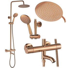 REA - Sprchová sada s termostatom LUNGO Diamond - Copper REA-P3300