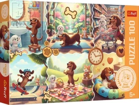 Trefl Puzzle Jazvečík dlhý deň