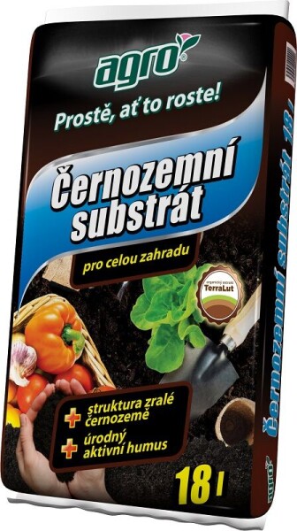 AGRO Čiernozemný substrát pre celú záhradu 18 l