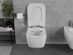 MEXEN/S - MARGO závesná WC misa vrátane sedátka s slow-slim, duroplast, biela 30420800