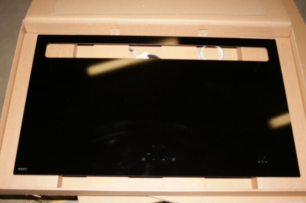 Simfer Novy | 1821 | Induction hob with built-in hood | 88 cm | Number of burners/cooking zones 4 | Yes | Black | Slider control with white LEDs. | USED, REFURBISHED, SCRATCHED,