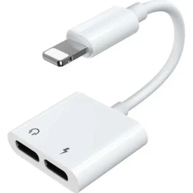 Joyroom S-Y104 Audio adaptér Dual Lightning biela (6956116718985)