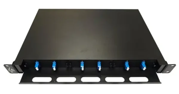 Lanview Výsuvný optický patch panel LC 12 vlákien / Patch panel / 19 "/ 1U / SM OS2 / LC duplex (LVO-101010)