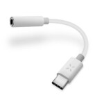 FIXED Link redukcia pre pripojenie slúchadiel z USB-C na 3.5mm jack s DAC chipom biela / podpora OS Android (FIXL-CJD-WH)