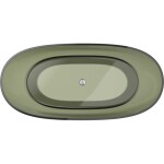 MEXEN - Pure olive voľne stojaca vaňa transparentná 170 x 80, korok chróm 58071708001