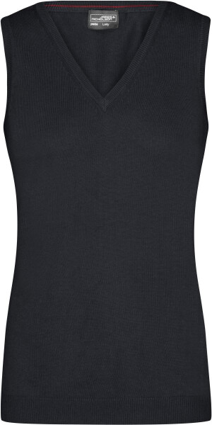 Daiber JN 656 Dámska sveterová vesta s výstrihom do V 02.0656 čierna black XXL