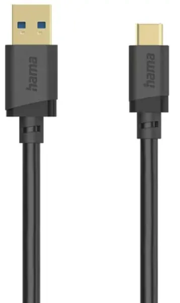 HAMA 202004 Kábel USB-A (M) - USB-C (M) 0.25m čierna (202004)