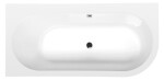 POLYSAN - ASTRA L MONOLITH asymetrická vaňa 160x75x60cm, biela 33611M