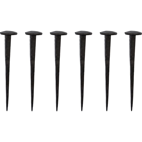 House Doctor Designový háčik Wall Nail Black – sada 6 ks