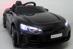 Mamido Elektrické autíčko Audi E-Tron GT s EVA kolesami a príjemným koženým sedlom - čierne