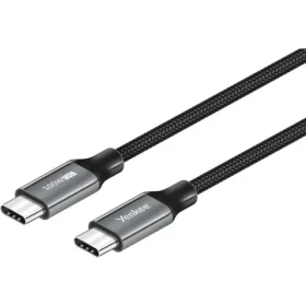 YENKEE YCU 323 BK Kábel USB-C 3.1 Gen 2 (M) - USB-C 3.1 Gen.2 (M) 1.5 m čierna / až 100W (8590669311132)