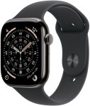 Apple Watch 11 GPS 42mm Slate Titanium Sport Band S/M Black (MEQT4ZR/A)