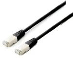 Equip Cat6a Platinum čierna / Patch kábel / S/FTP / 1 m / RJ-45 / LSZH / PoE (605690)